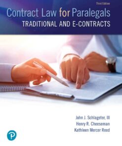 Contract Law for Paralegals - 3rd Edition
