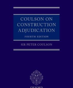 Coulson on Construction Adjudication - 4th Edition